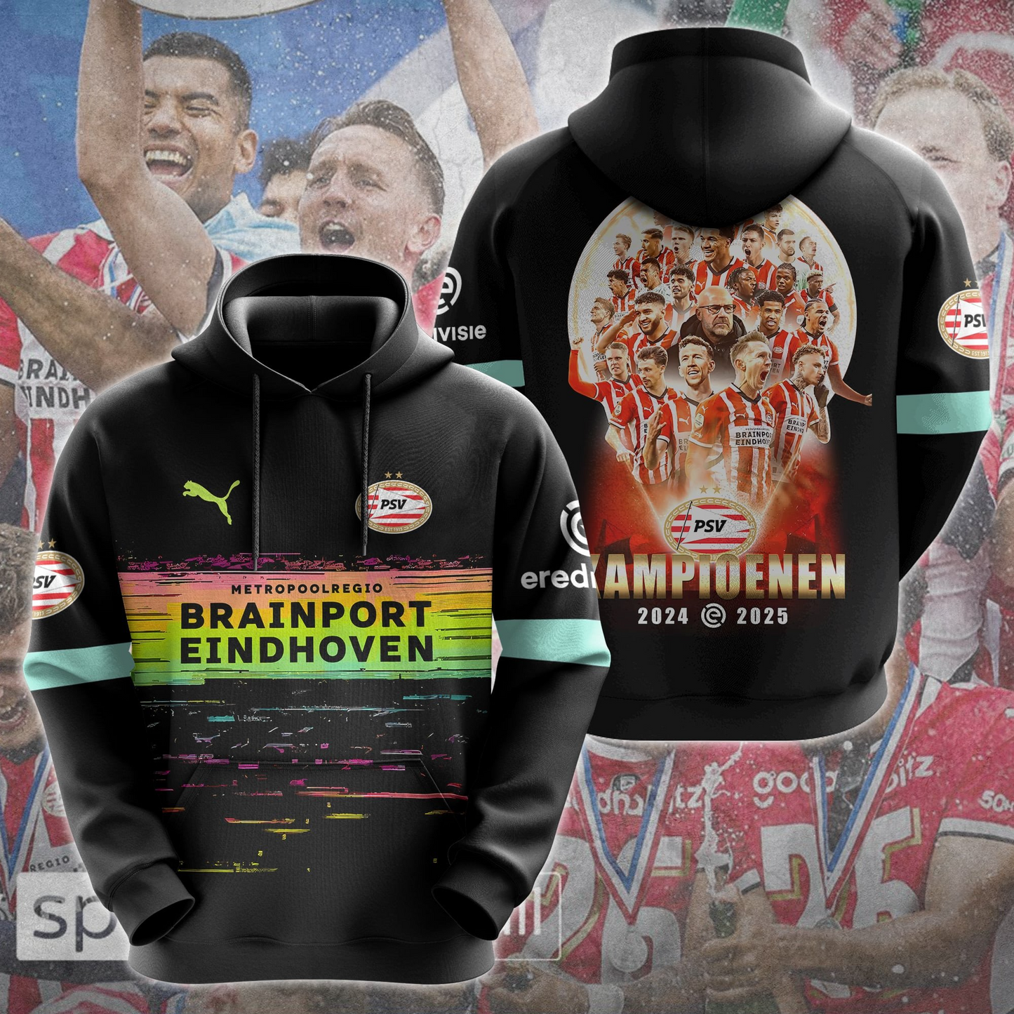 PSV Kampioenen Eredivisie V4 2025 Shirt DDTTTV