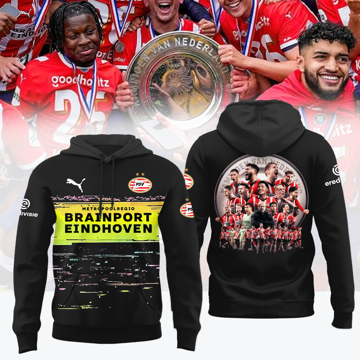 PSV Kampioenen Eredivisie V6 2025 Shirt DDTTTV