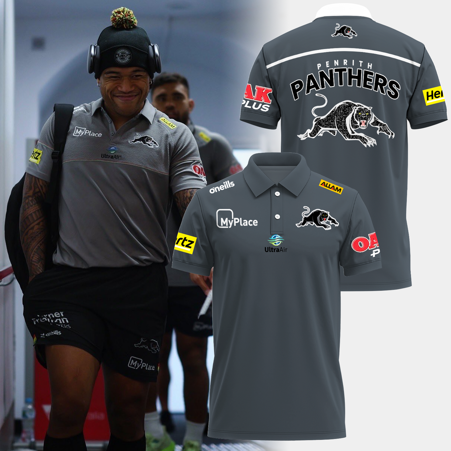Penrith Panthers NRL Limited Edition Polo Shirt TM - Super Savings When Buying Combo V21