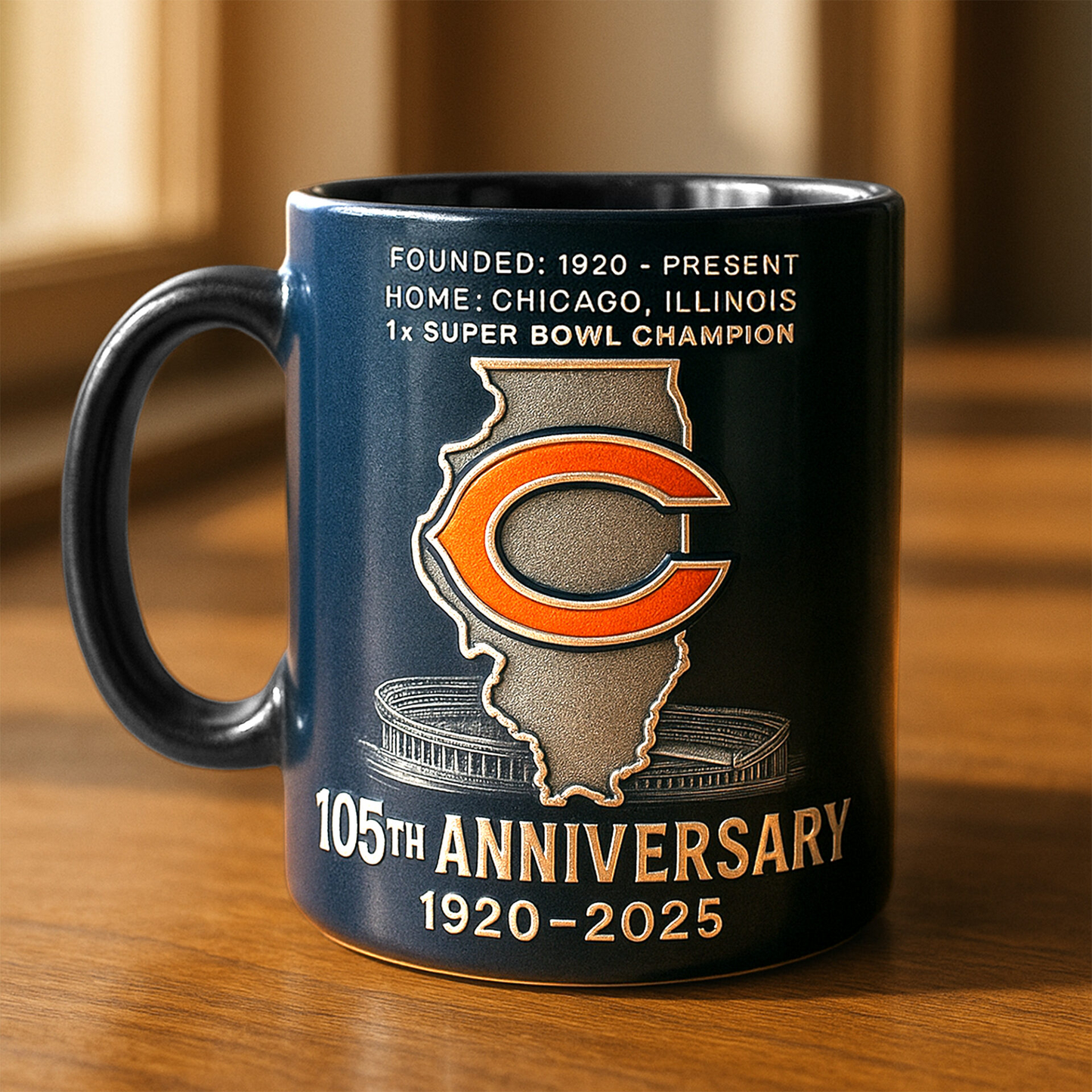 Premium NFL CHI The Anniversary Mug V1 NMD TTV