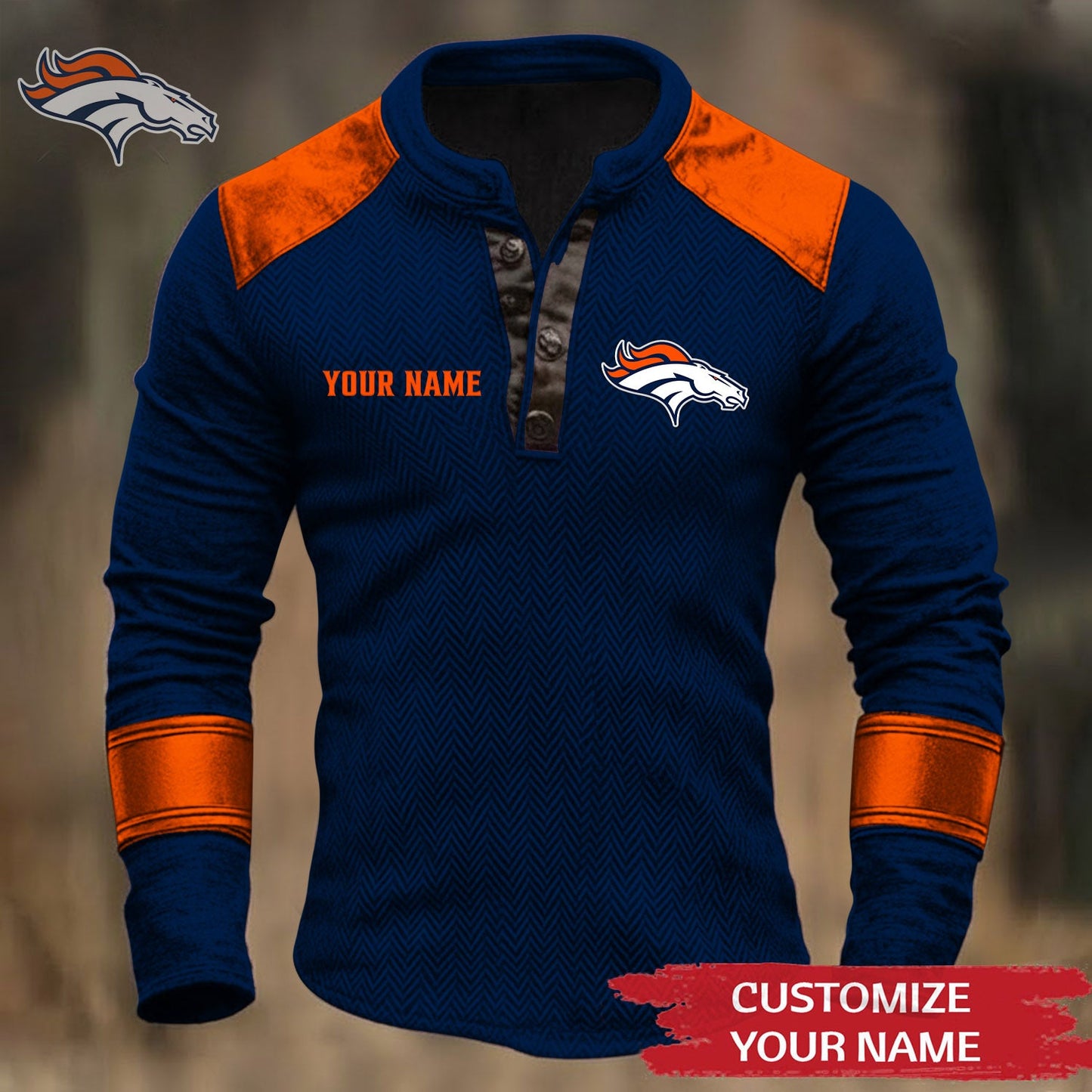 Premium NFL DEN Button Down Jacket V1 NMD NHM