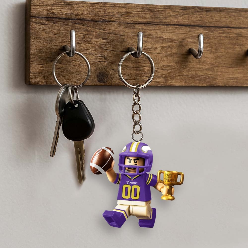Premium NFL MIN Lego No. 1 Key Chain V1 NMD NHM