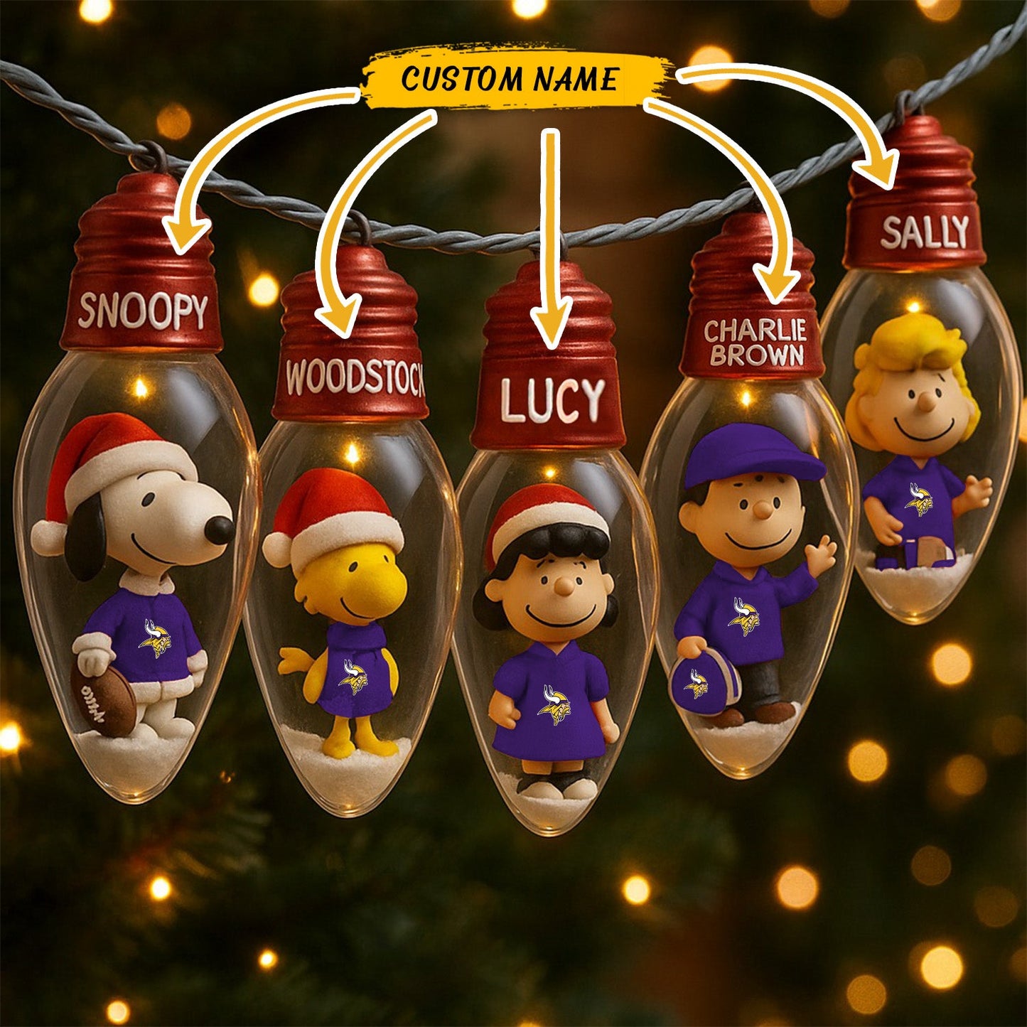 Premium NFL MIN x SNP String Lights V1 NMD NHM