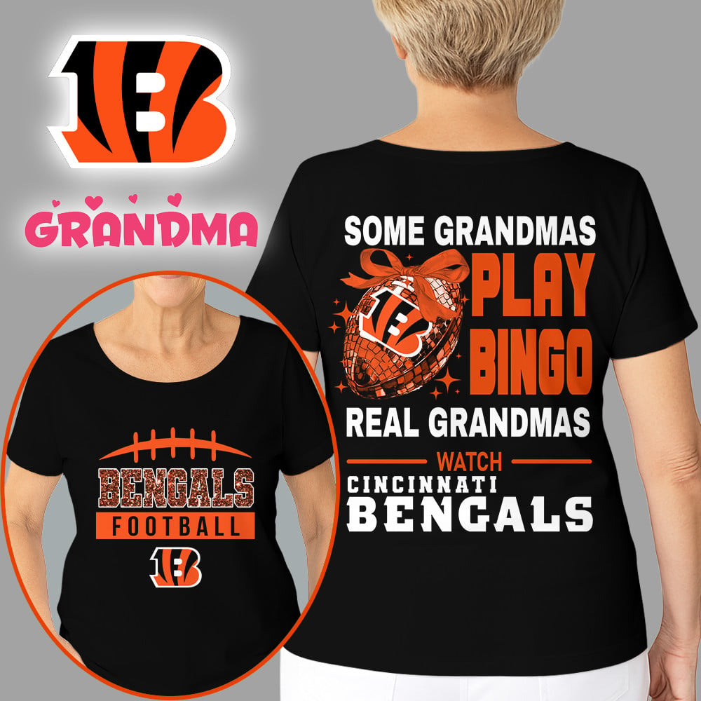 Premium NFL X CIN Football Grandmas Fan 3D SHIRT NDT NHM
