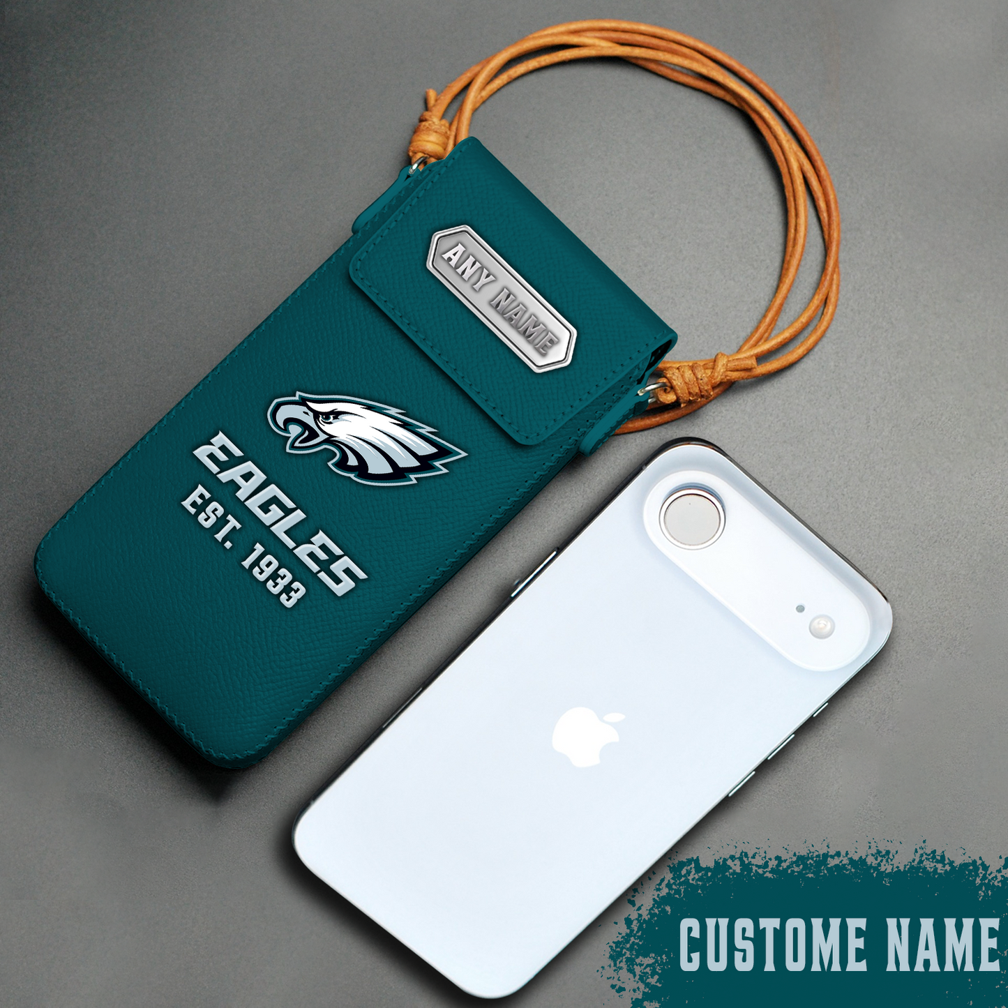 Premium Nappa Leather X NFL PHI Strap Case NDT TDT