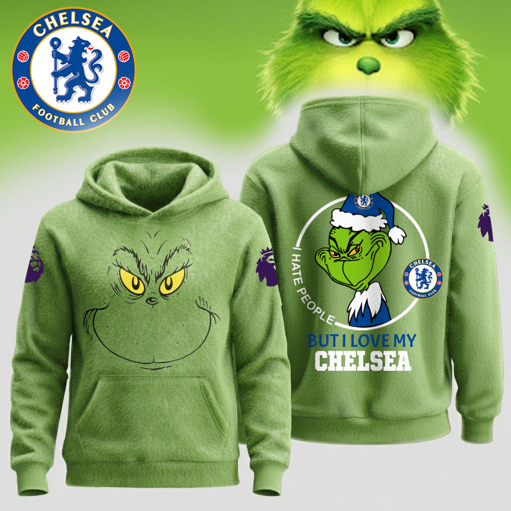 Premium EPL X CHE Grinch Christmas Hoodie V3 NDT NHM 141125