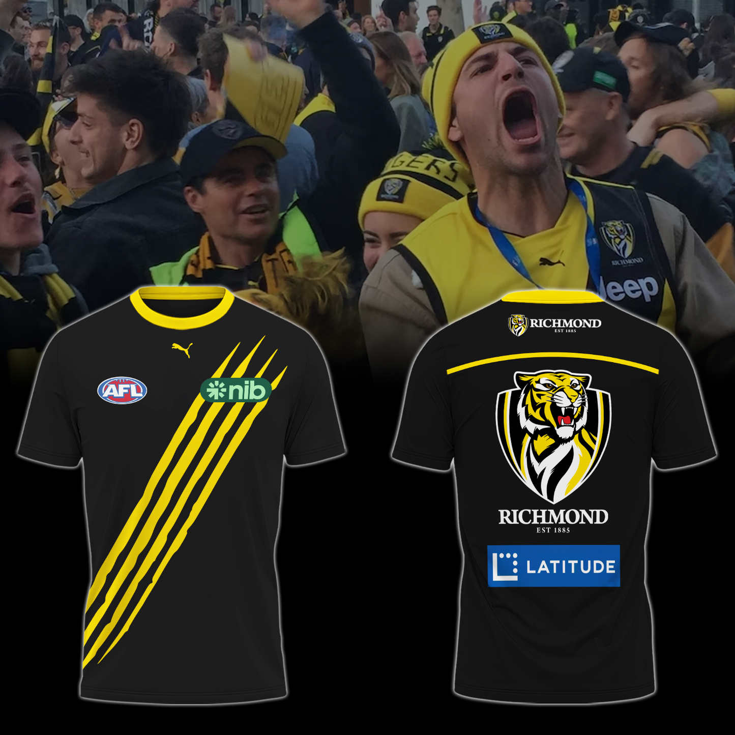 Richmond Football Club AFL Limited Edition T-Shirt TM - You will save more when you buy the clothes and hat combo V7