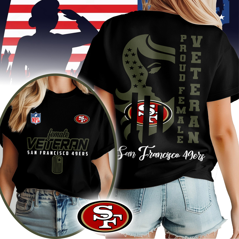 SF49 Premium NFL Female Veteran 3D Shirt DDT HLPHUONG