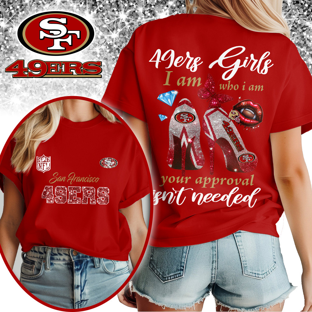 SF49 Premium NFL I Am Who I Am Glitter 3D Apparel DDT NTL