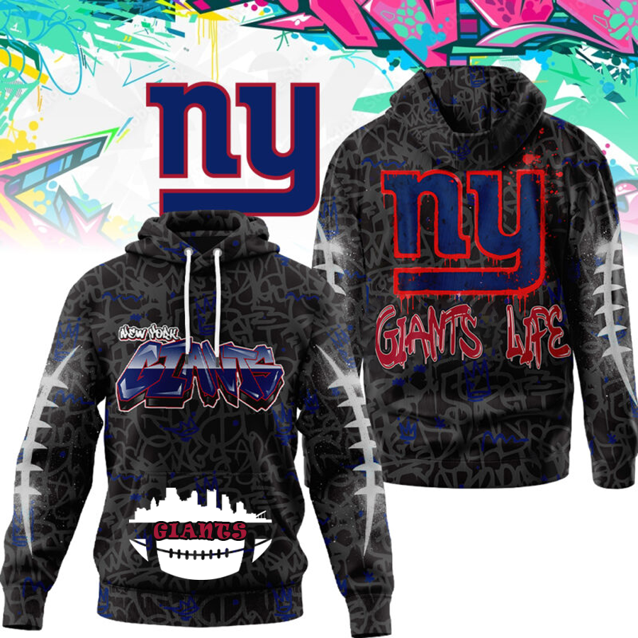 SIGNATURE NFL X NYG 3D Graphic Hoodie NDT THUONGNH