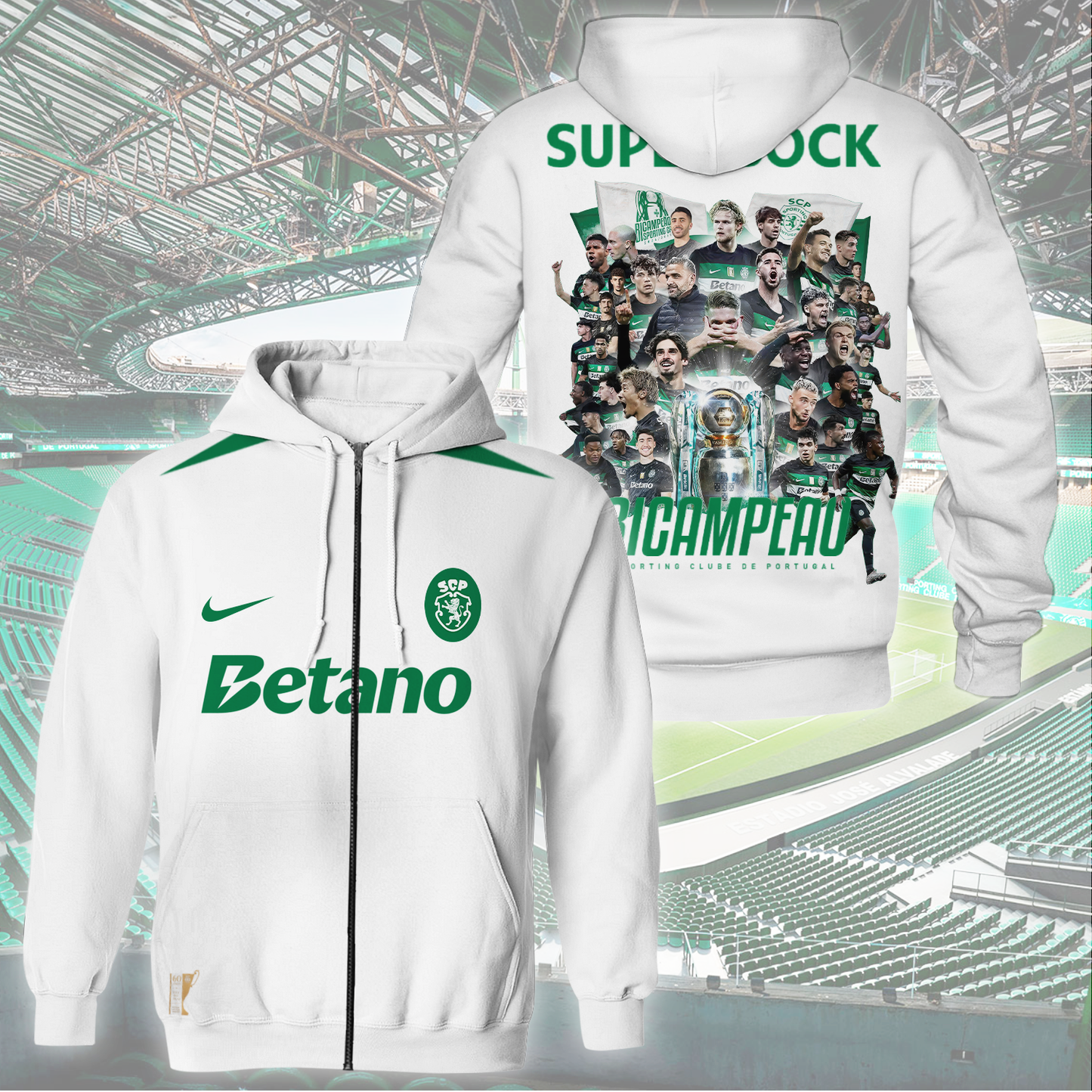 Sporting CP Campeao Liga Portugal V10 Shirt DDTCTND