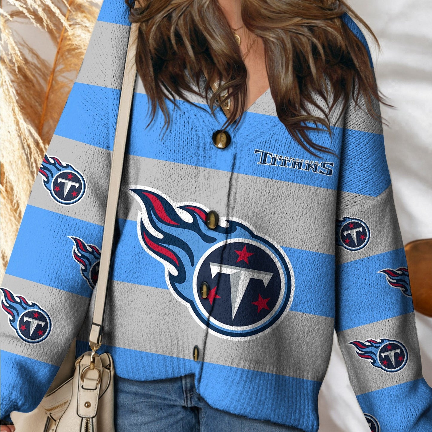 TEN x NFL Cardigan Sweatshirt With Button DatND DVT