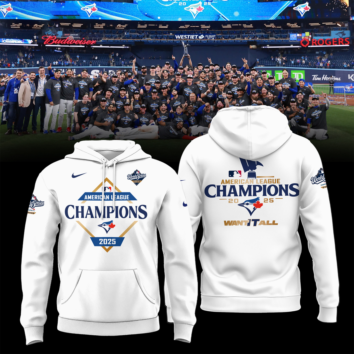 TOR X MLB American League Champions Limited Edition Hoodies V5 DATND THUONGNH