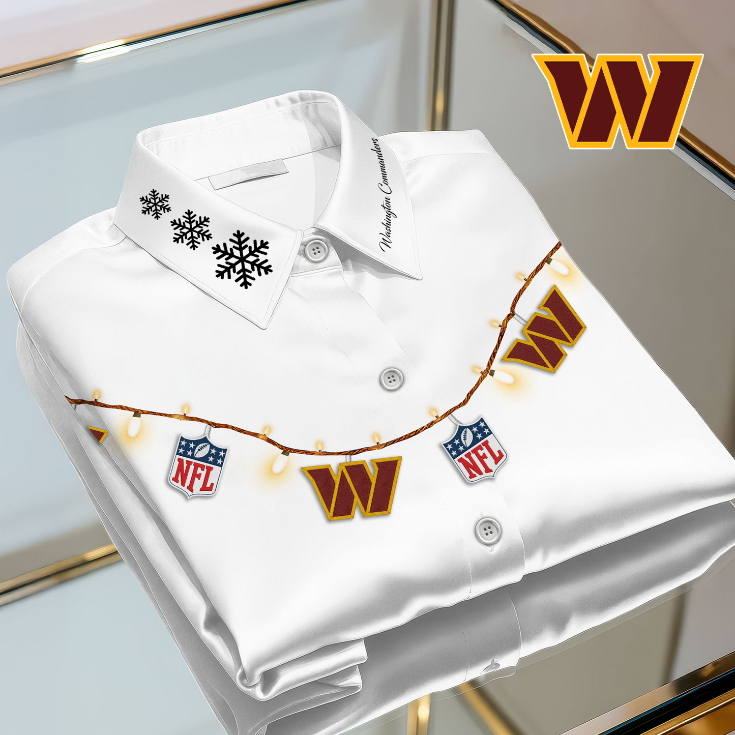 WAS X Premium NFL Christmas Long Sleeve Casual Shirt 101125 V1 NAK NHT