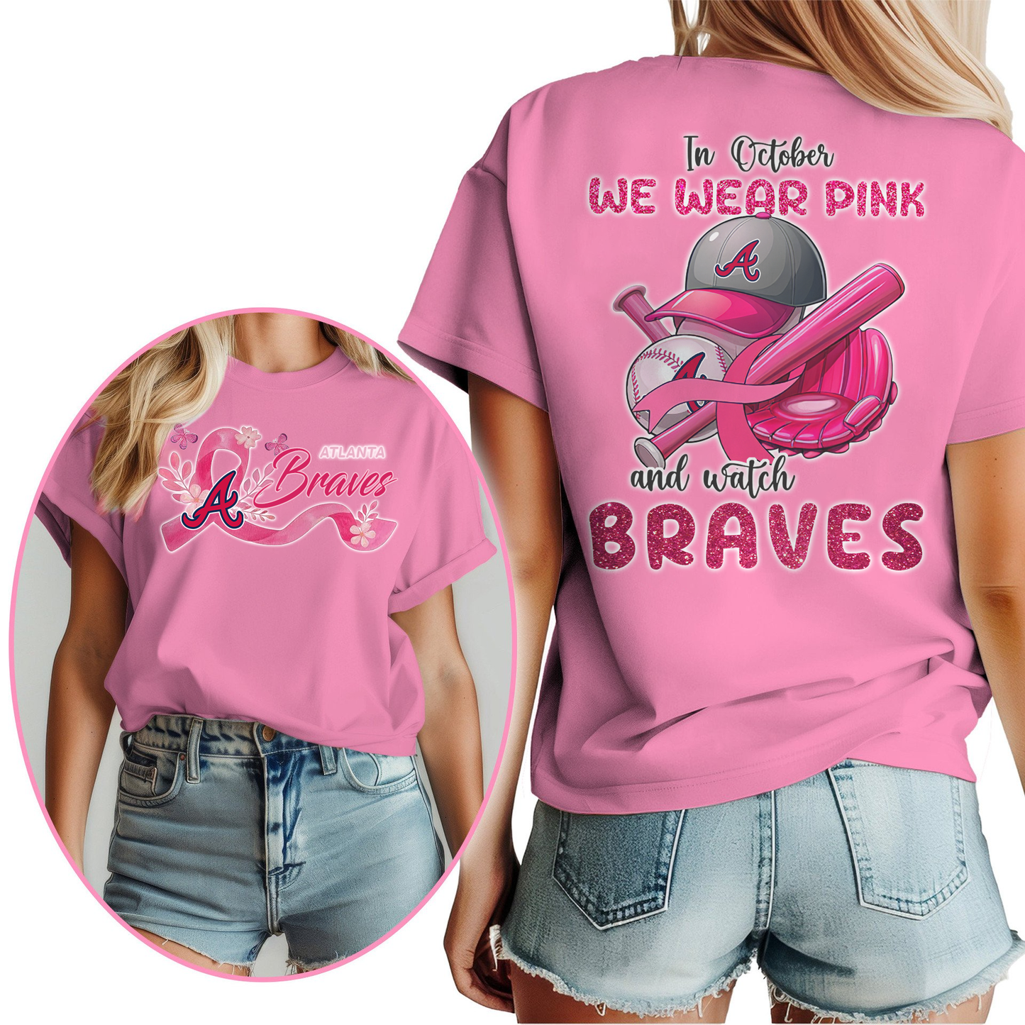 In October We Wear Pink And Watch MLB AB Shirt DDT NTL
