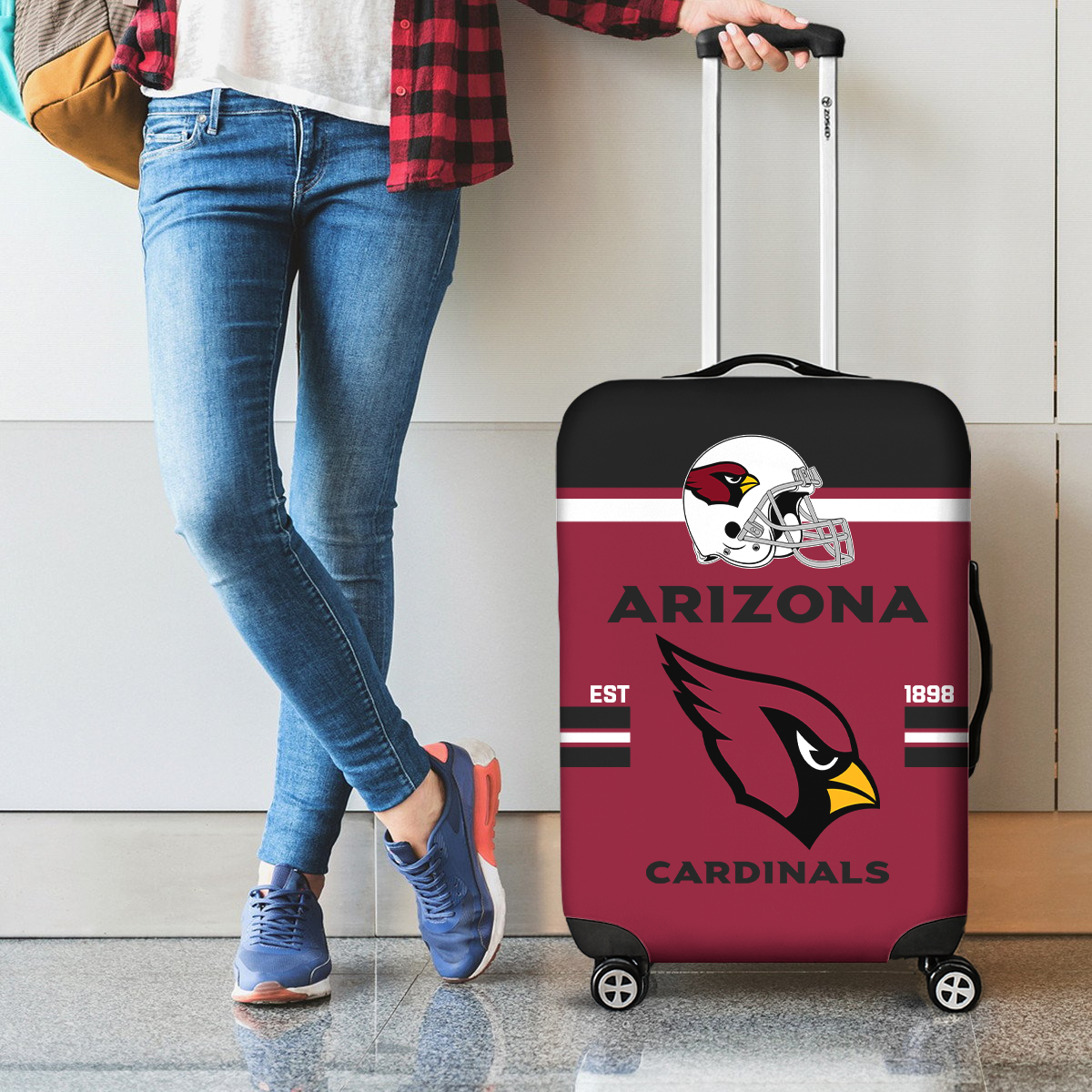 AC NFL Luggage Cover Suitcase Protector DDT NTL