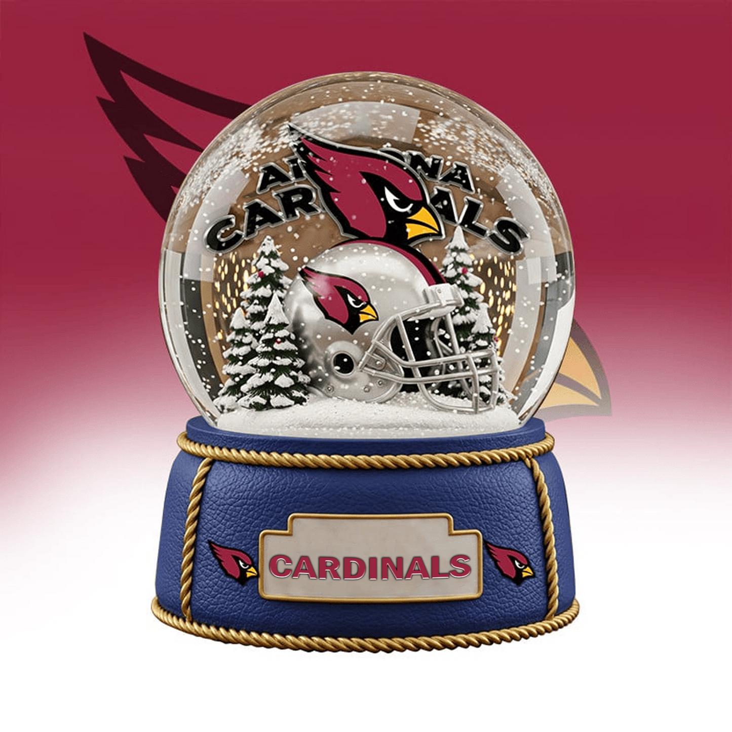 ARI x NFL Prenium Christmas Acrylic Block Plaque TUANND TANTD