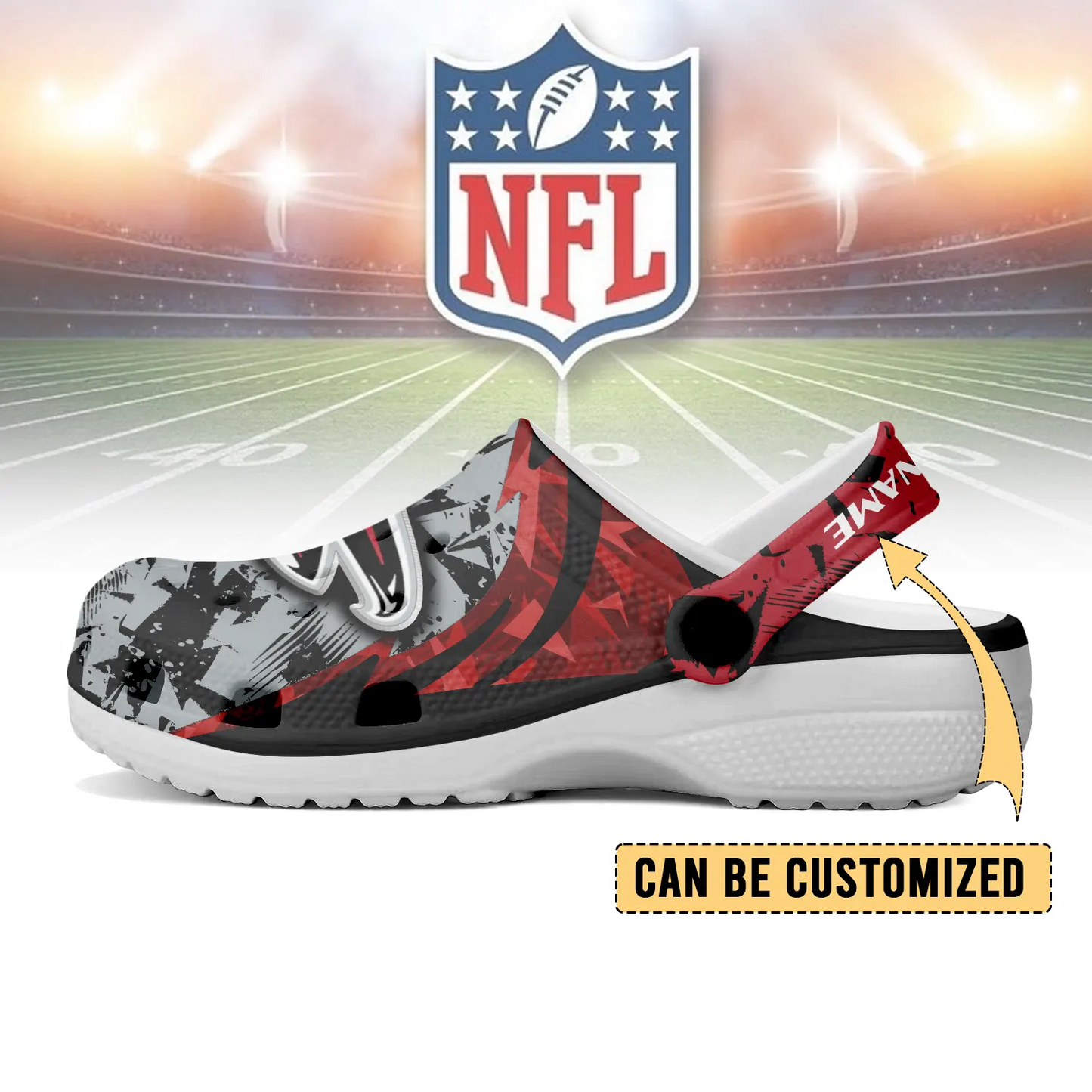 ATL x NFL Crocs Crocband Clogs Shoes DatND DVT