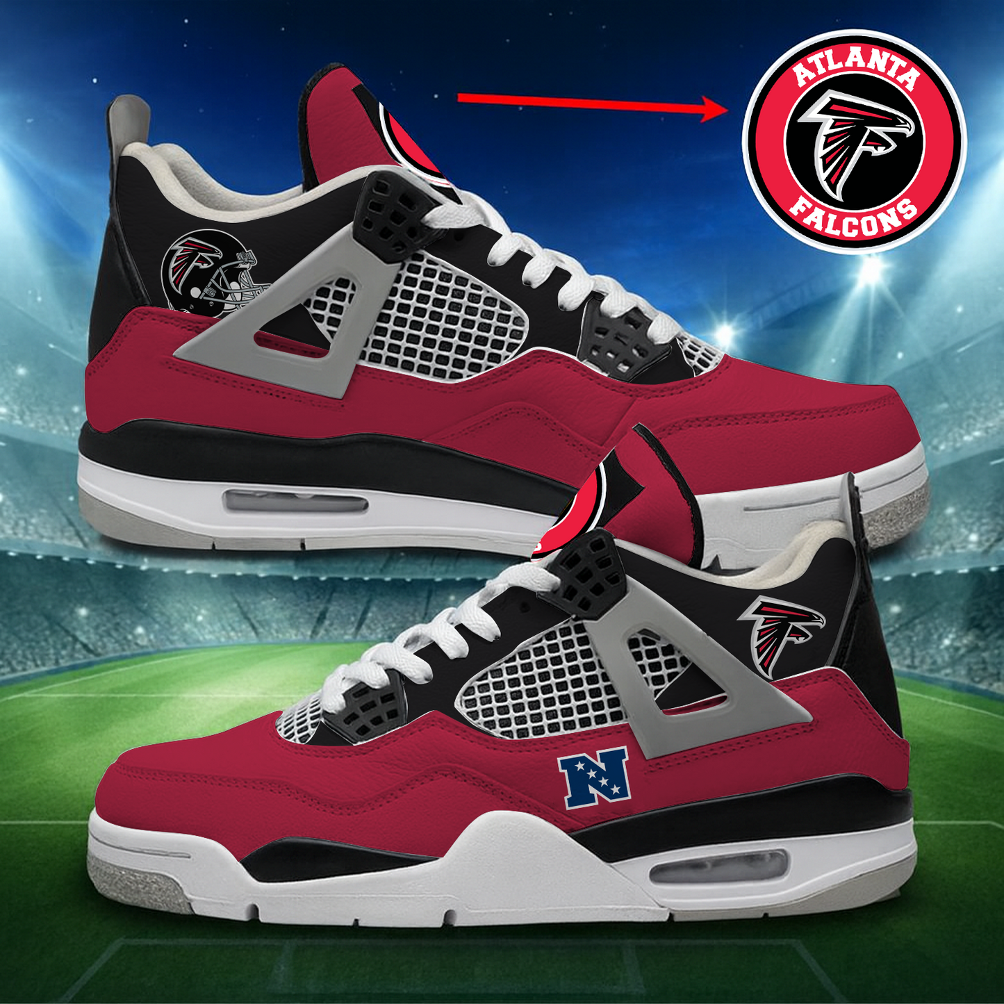 ATL x NFL Custom Sneakers DatND DVT