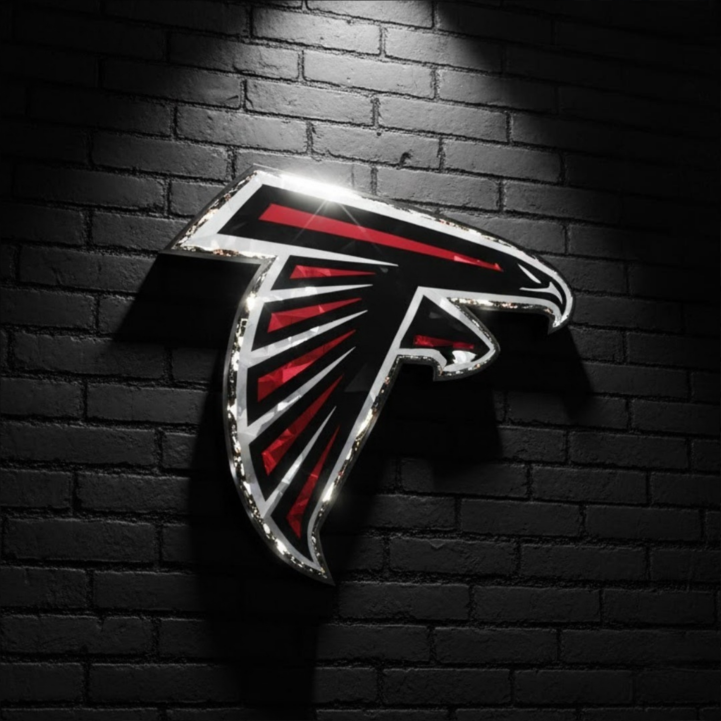ATL X NFL Diamond Crystal Wall Art DatND DVT