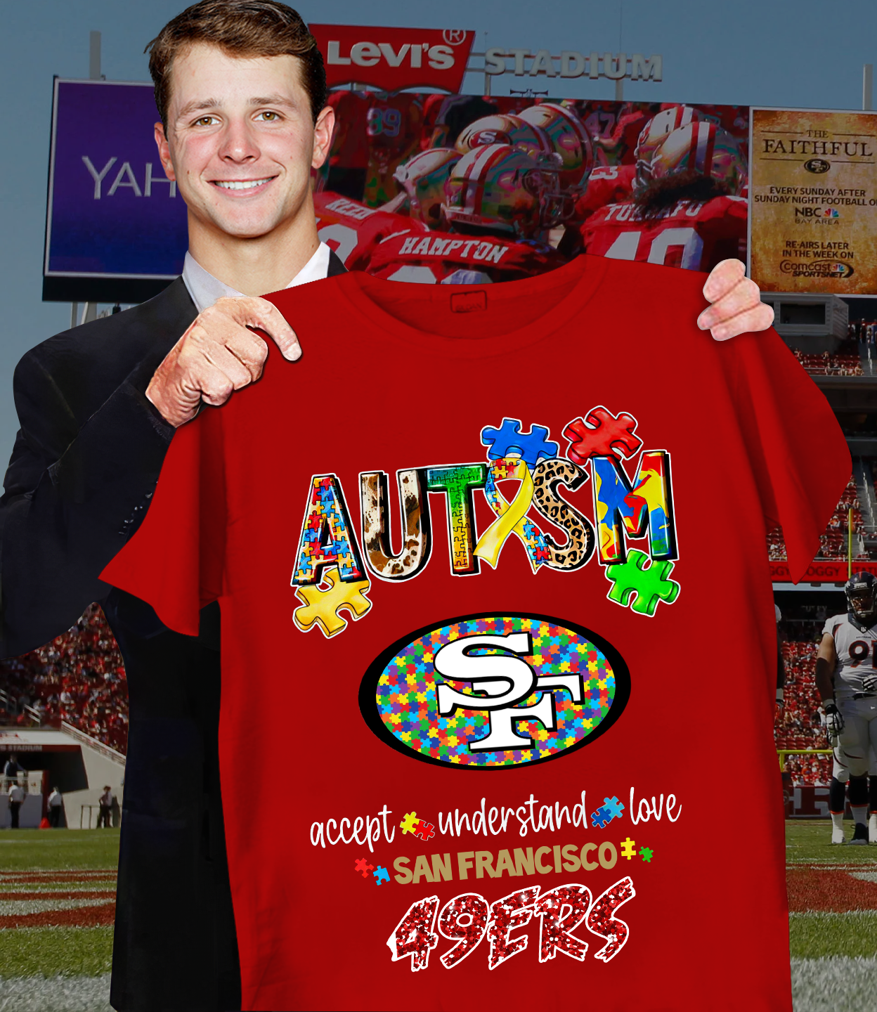 Autism Accept Understand San Francisco 49ers Shirt