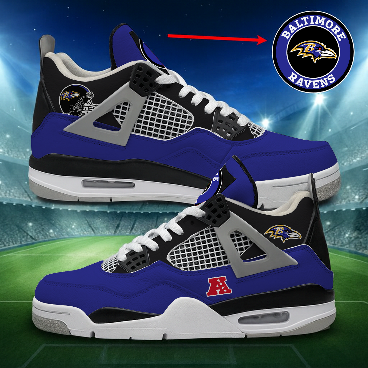 BAL x NFL Custom Sneakers DatND DVT