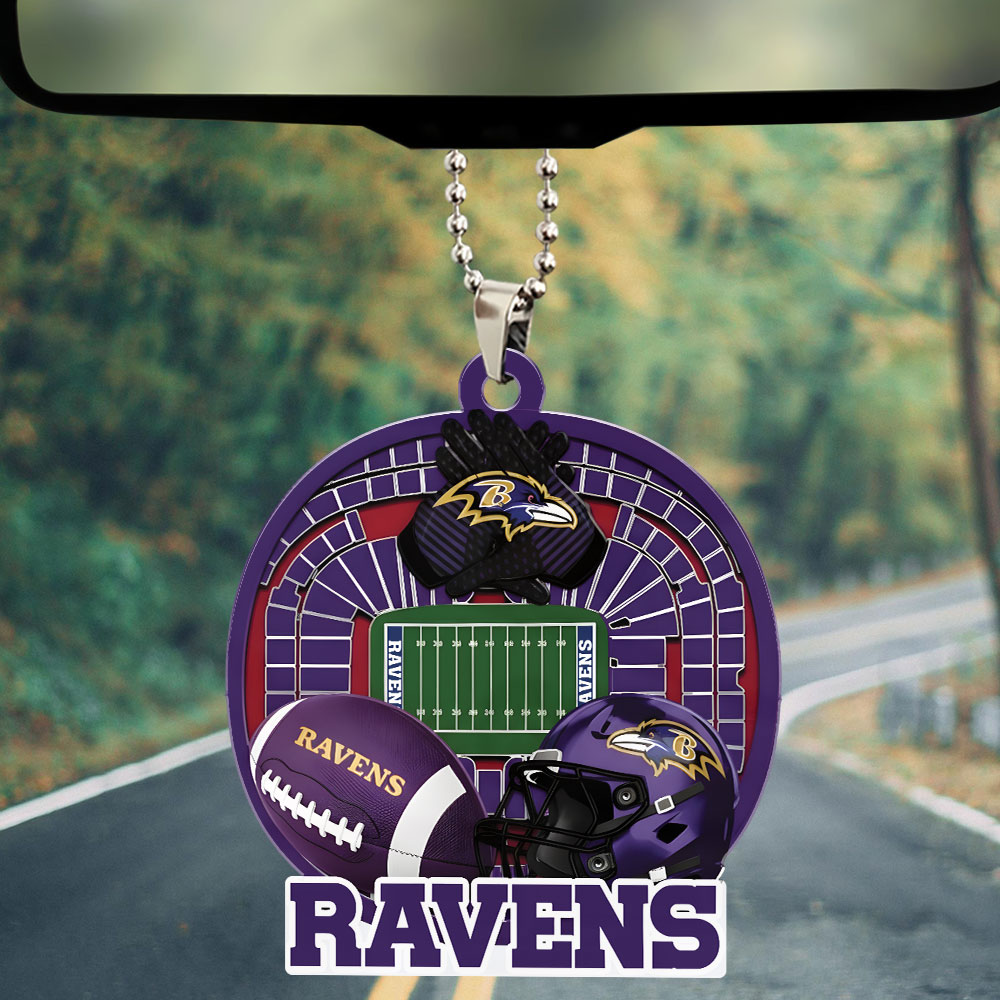 BALTIMORE RAVEN ORNAMENT CAR NDT