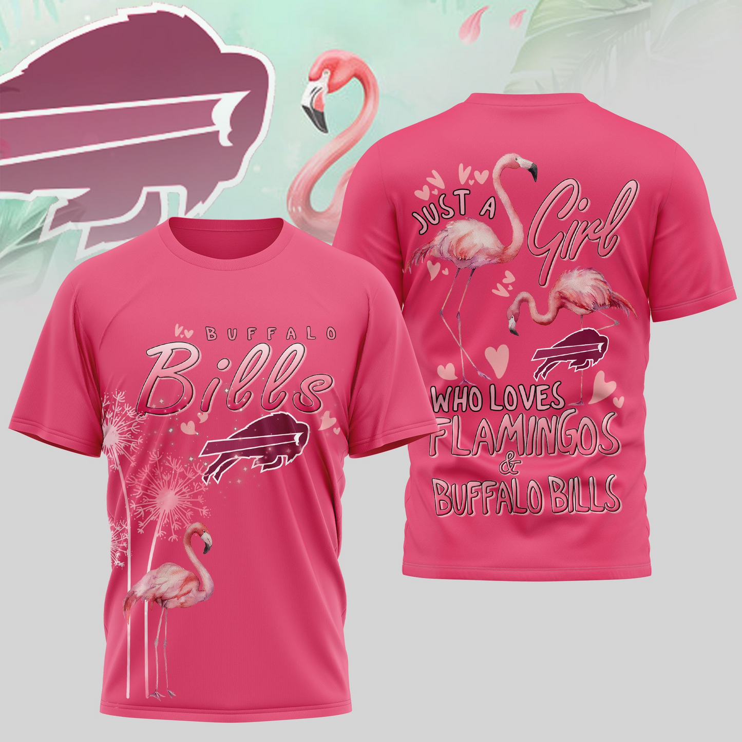 BB Premium NFL Flamingo 3D Shirt DDT NTL