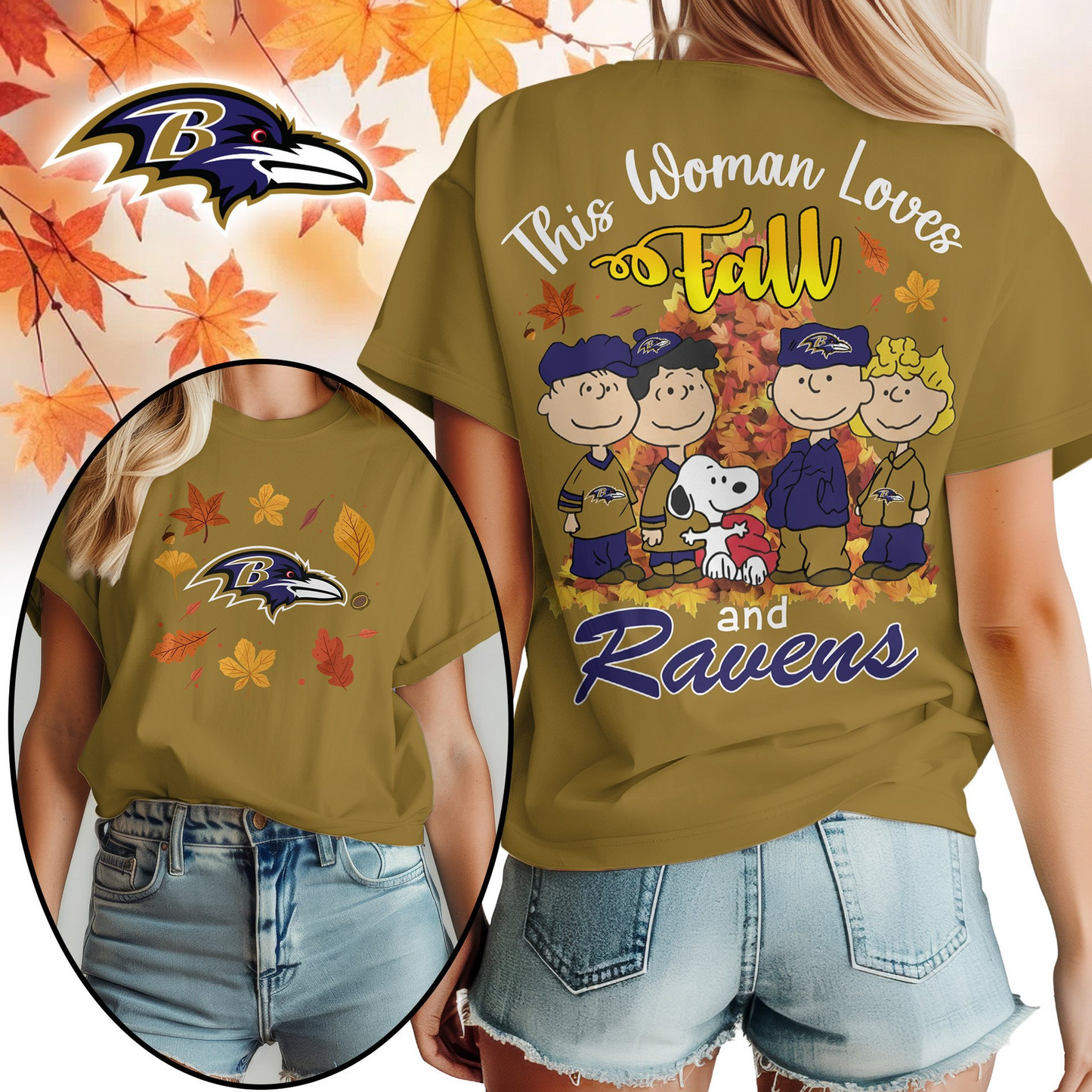 BR Premium NFL This Woman loves fall 3D Shirt DDT CTND