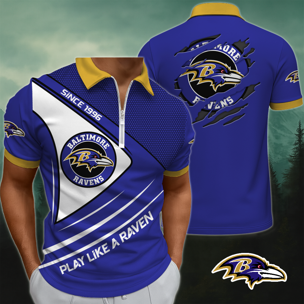 BR x NFL Premium 3D Zip Polo DDT NTL