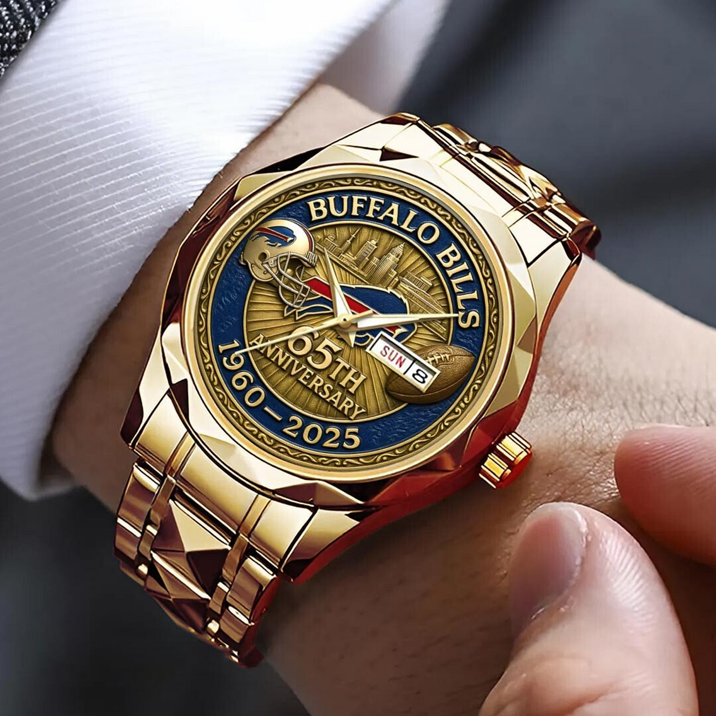 BUF x NFL Alloy Luxury Quartz Watch DATND TANTD