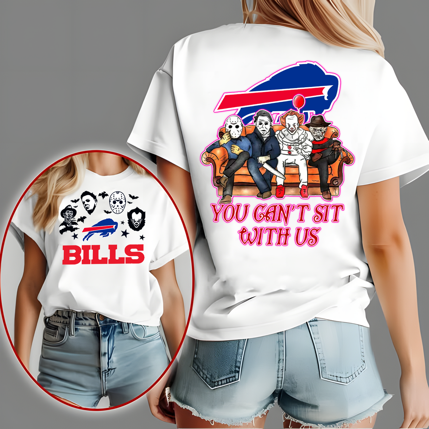 BUF x NFL Horror Movie Fan Shirt DatND DVT