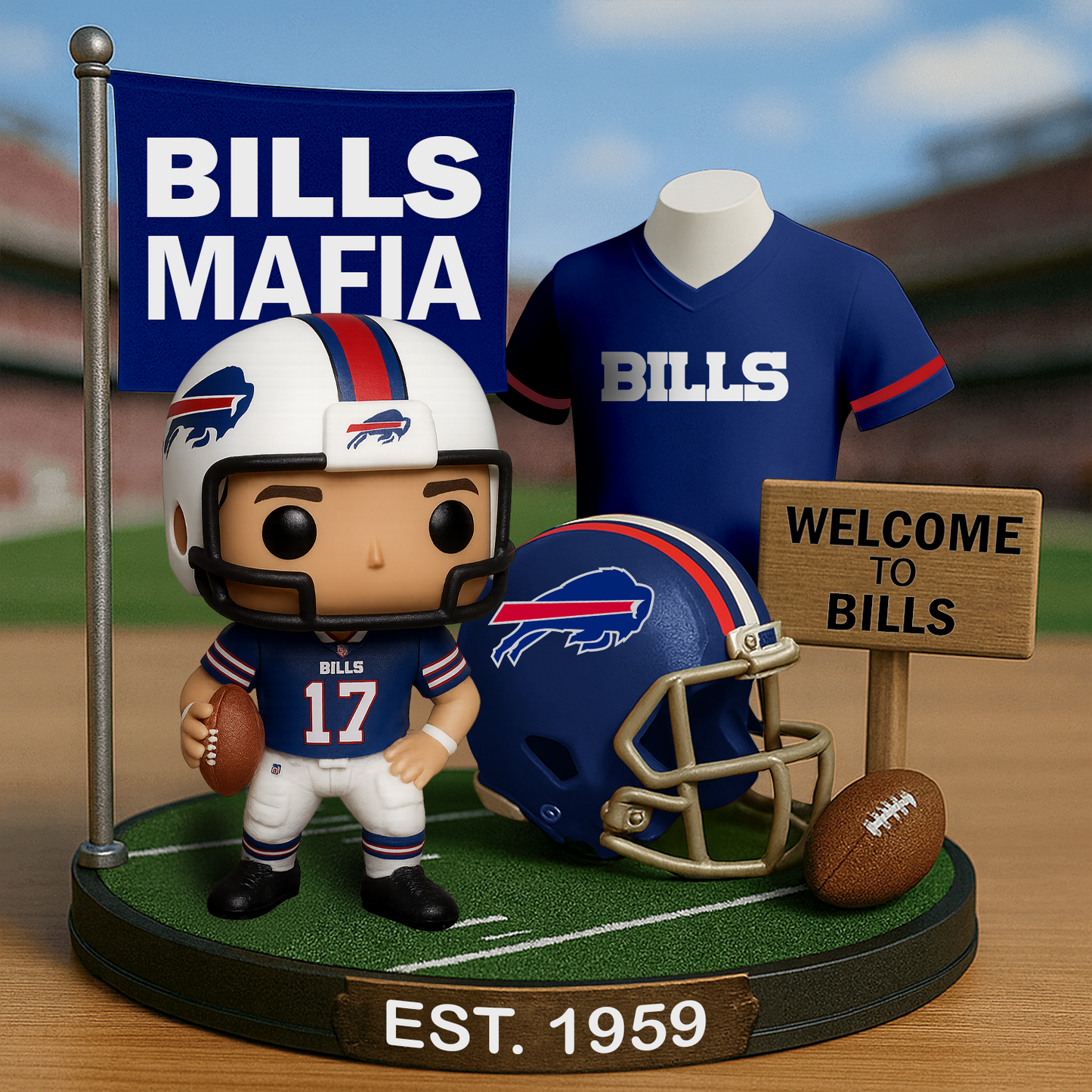BUF x NFL Premium Commemorative Figure DatND DVT