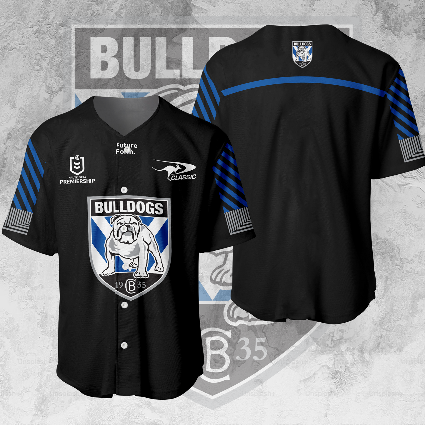 Canterbury-Bankstown Bulldogs NRL 2025 Dogs Of War Limited Edition BB Jersey TM - When you buy a combo - You save more V2