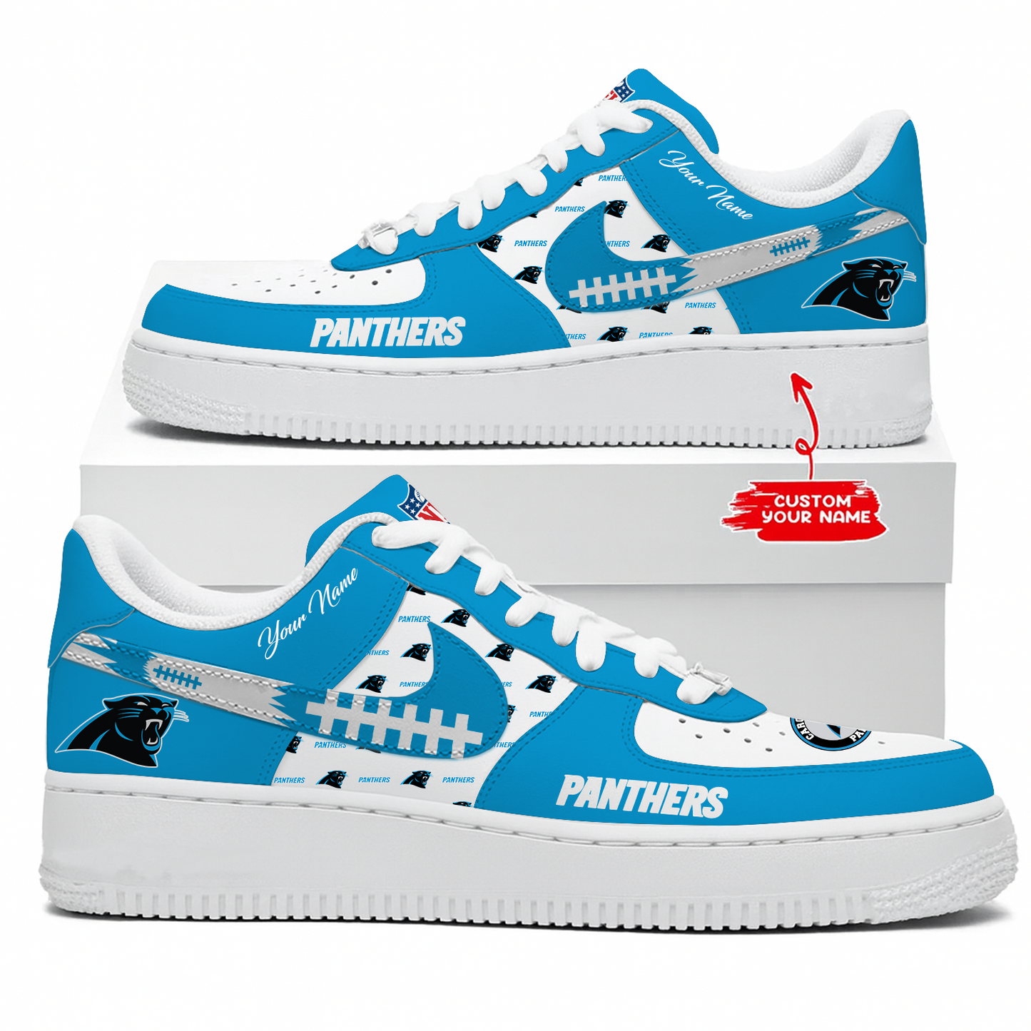 CAR x NFL Personalized AF1 Shoes DatND DVT