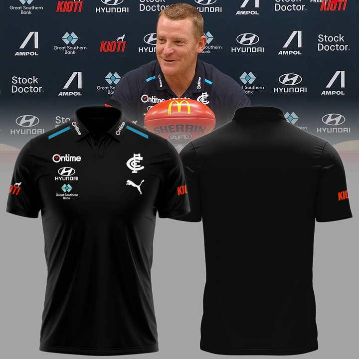 Carlton Football Club AFL Home Of The Blues Limited Edition Polo Shirt TM - Super Savings When Buying Combo V2