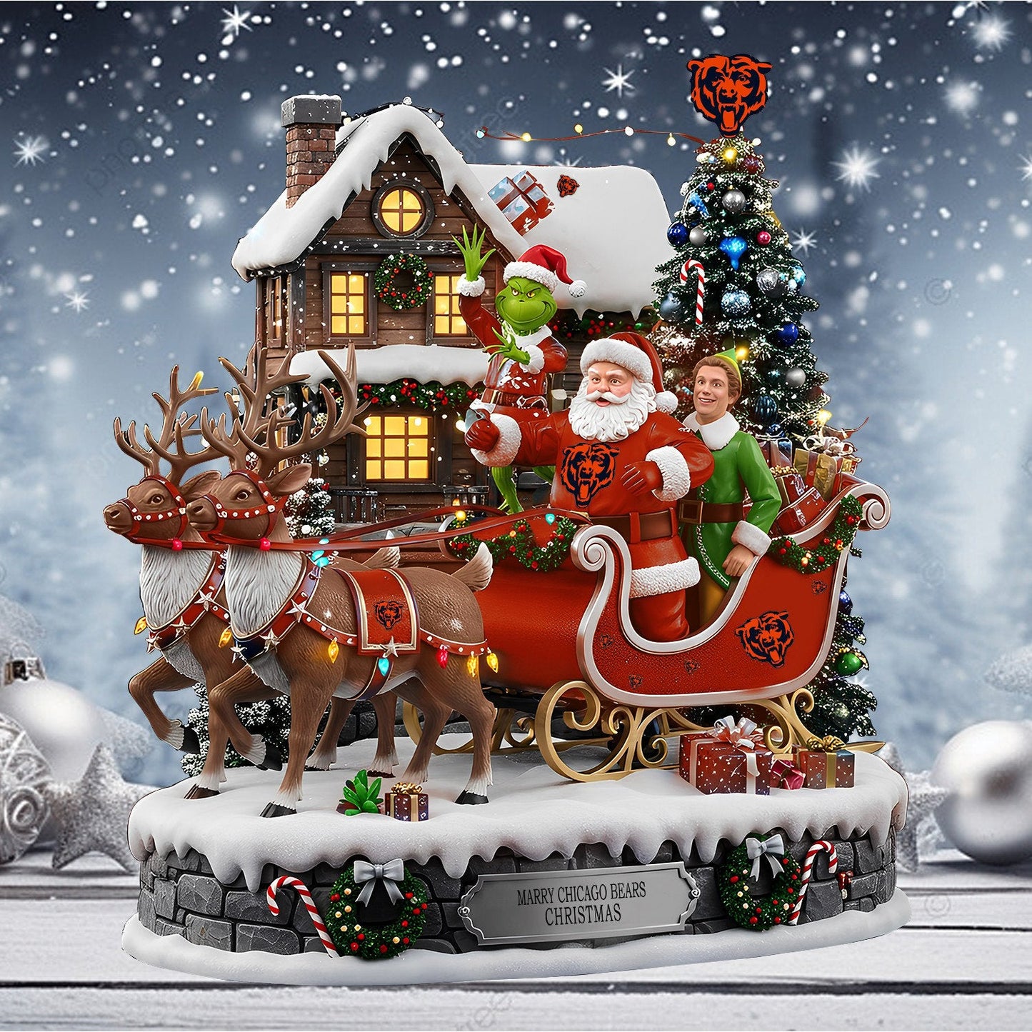 CHI Acrylic Block - NFL Christmas Gift For Fans DDT CTND