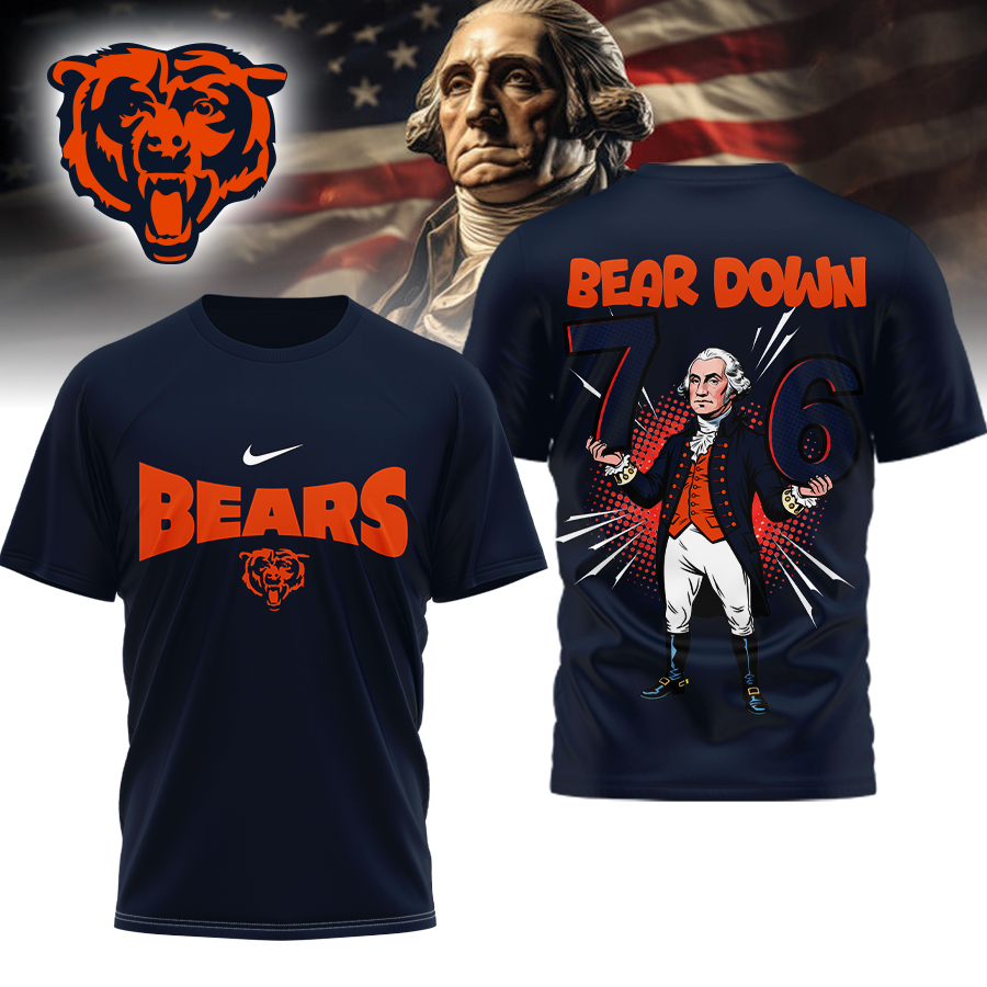 CHI Premium NFL 6-7 7-6 George Washington 3D Shirt DDT 071025 HLPHUONG