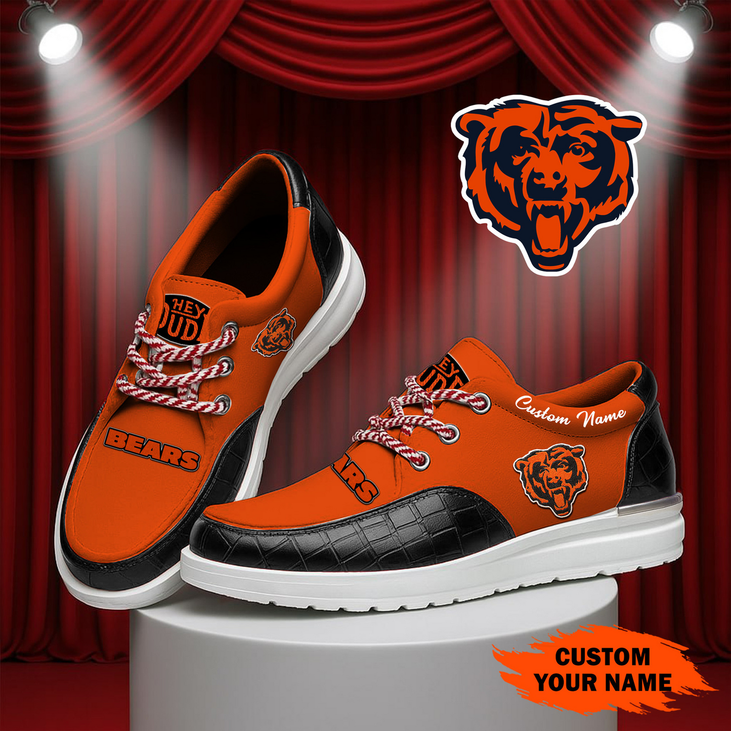 CHI x NFL Premium Leather Loafer Shoes TUANND TANTD