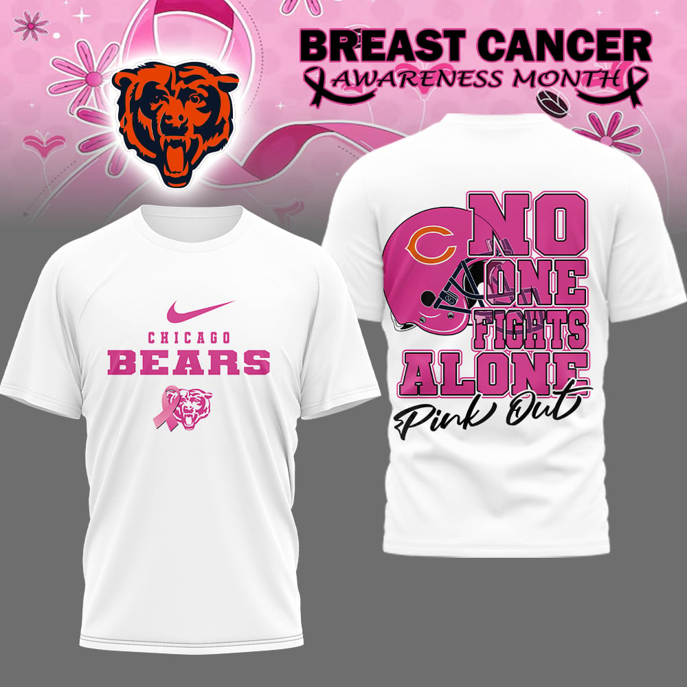 CHI x NFL Premium Breast Cancer October Shirt DDT NTL