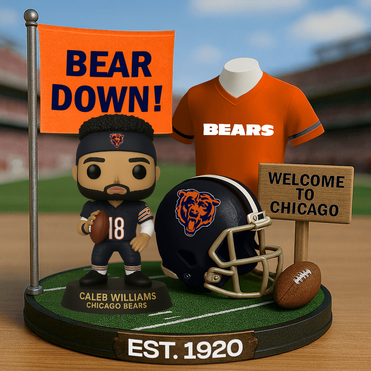 CHI x NFL Premium Commemorative Figure DatND DVT