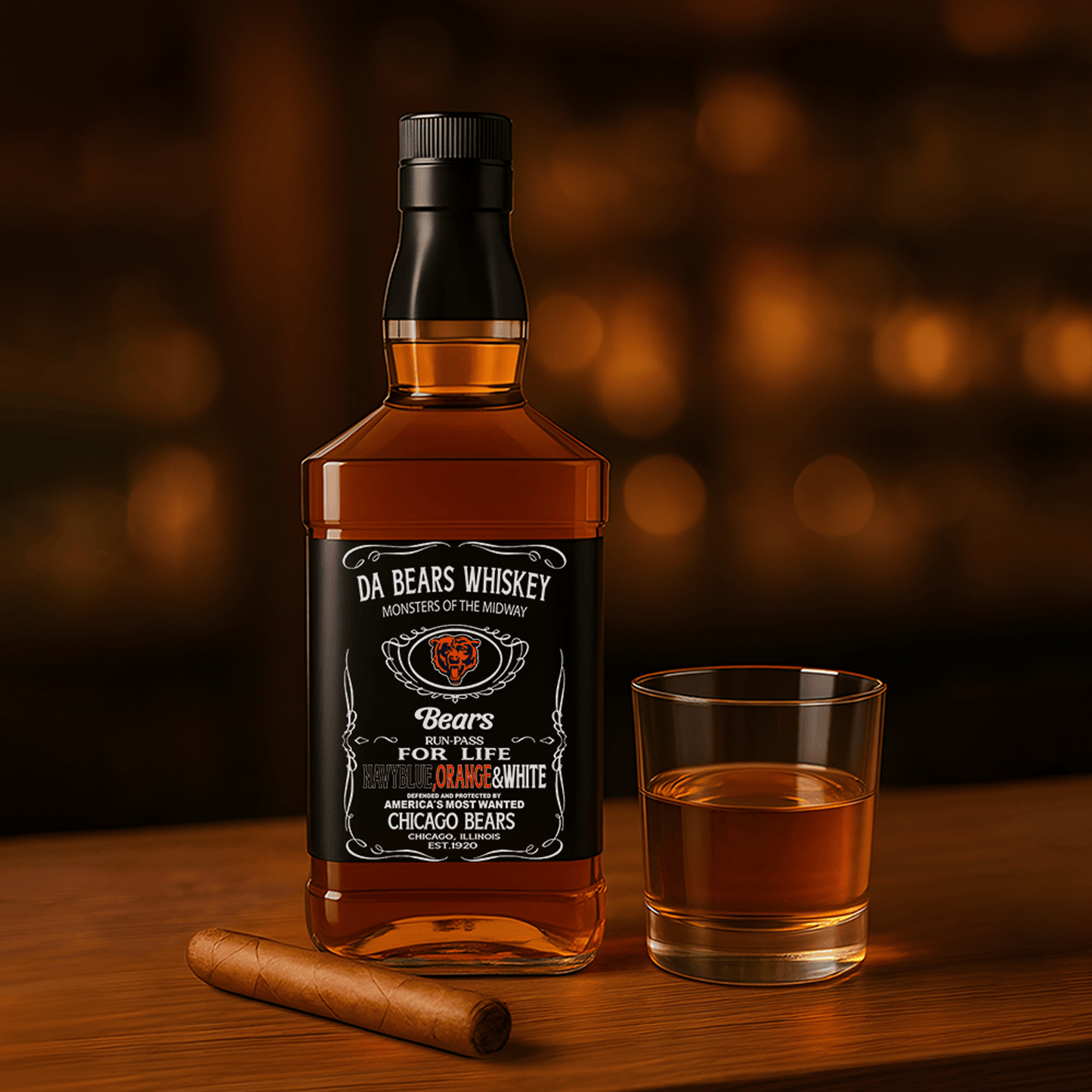 CHI x NFL Whiskey For True Fans Only DATND TANTD