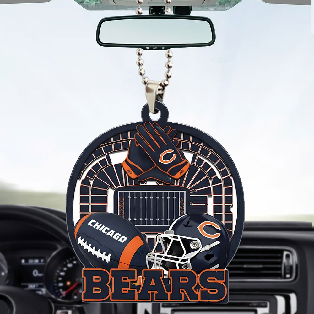 CHICAGO BEARS ORNAMENT CAR NDT