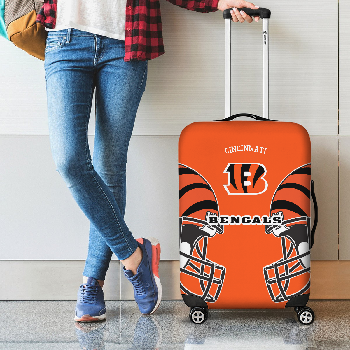 CIN NFL V2 Luggage Cover Suitcase Protector DDT NTL