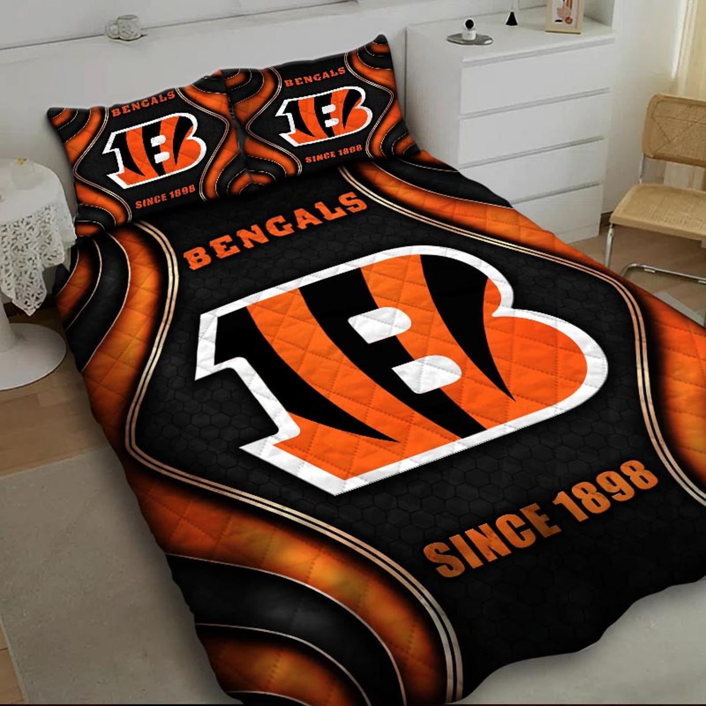 CIN x NFL Bedding Set Multicolor V1 DATND TANTD