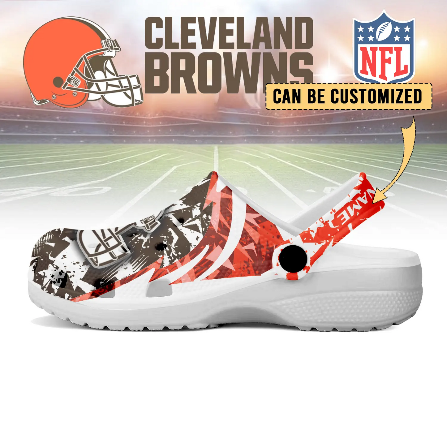 CLE x NFL Crocs Crocband Clogs Shoes DatND DVT