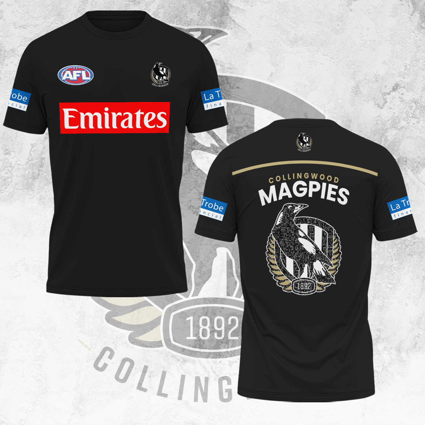 Collingwood Magpies AFL Limited Edition T-Shirt TM - You will save more when you buy the clothes and hat combo V1