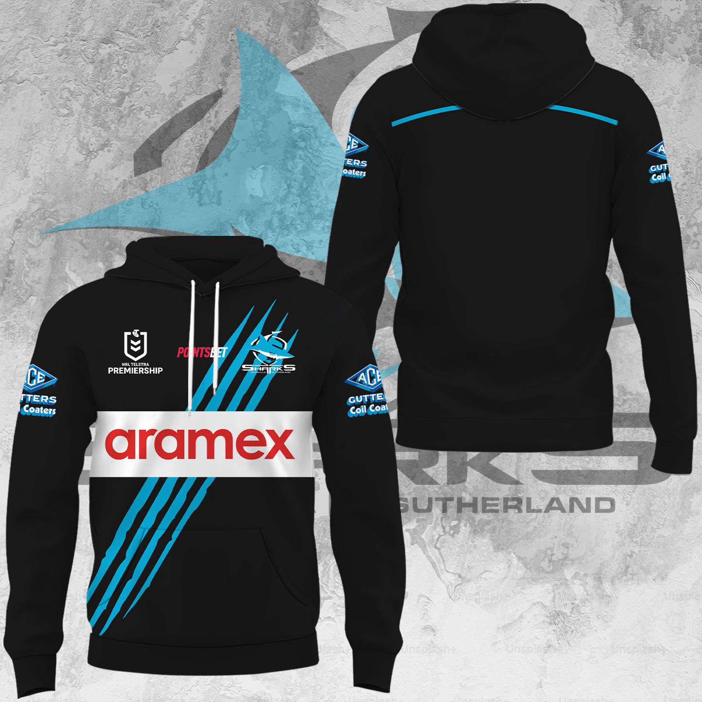 Cronulla Sharks NRL Limited Edition Hoodie TM V2