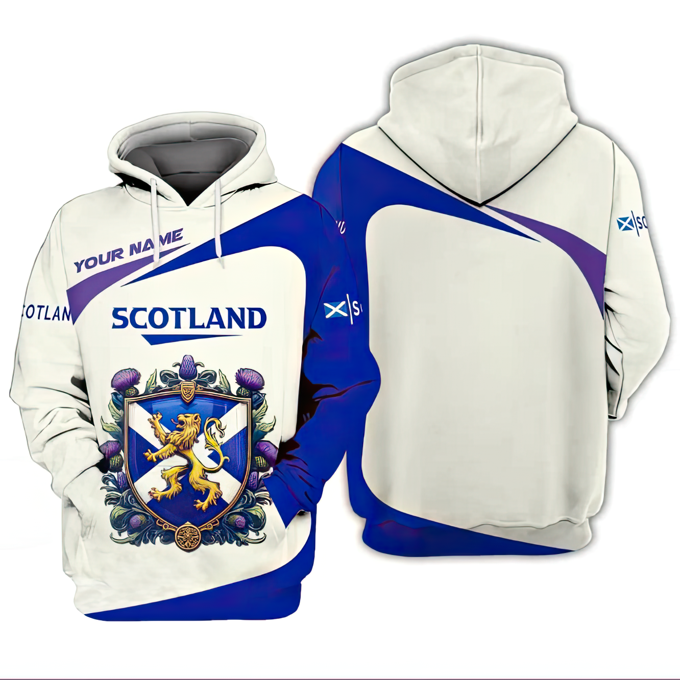 Custom Your Name Scotland V4 Shirt