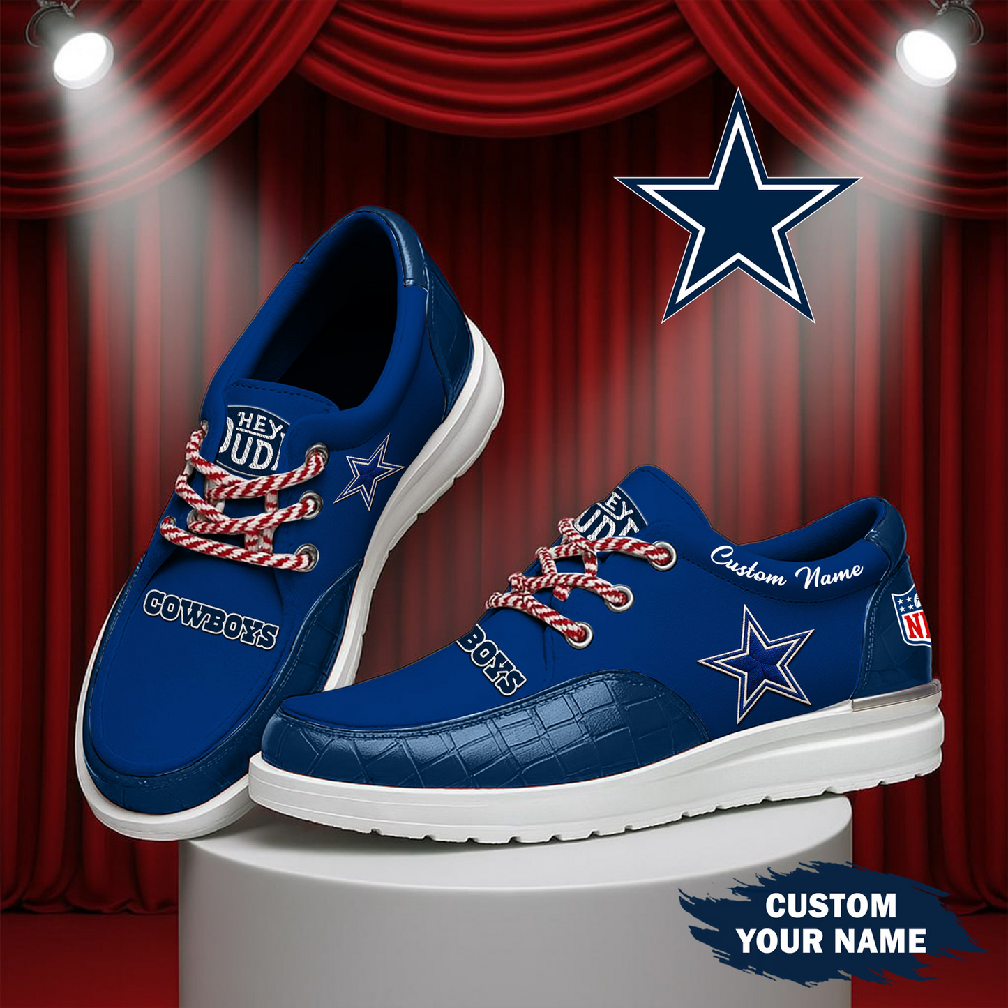 DAL x NFL Premium Leather Loafer Shoes TUANND TANTD